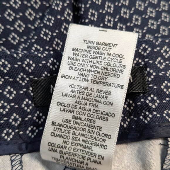 Mario Serrani Women's Bermuda Shorts, Plus Size 16, Navy White, Tummy Control - Picture 6 of 9